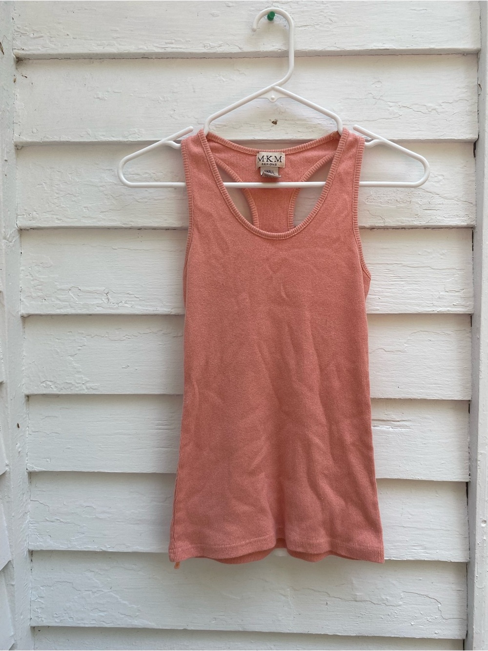 MKM Designs Coral and Spary Ribbed Racerback Tank